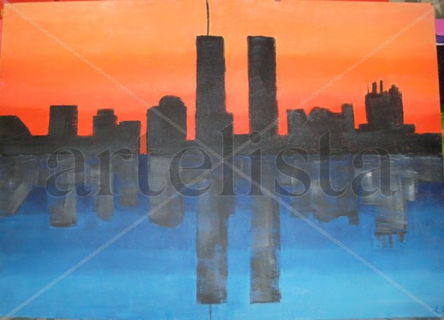 SKYLINE OF NEW YORK CITY BEFORE 2001