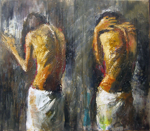 etat d ame Oil Canvas Figure Painting