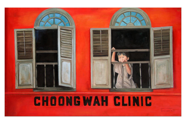 choong wah clinic Oil Canvas Figure Painting