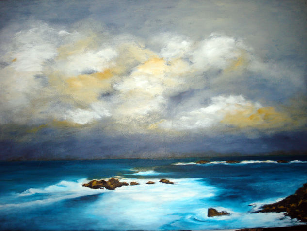 Tormenta Mixed media Canvas Marine Painting