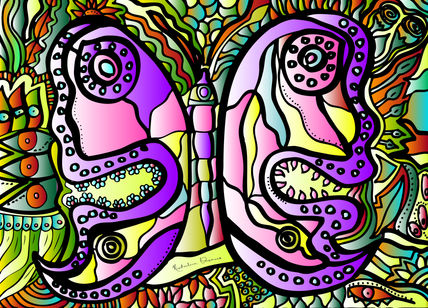 Mariposa de colores