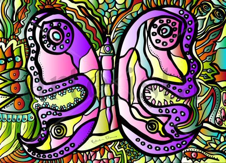 Mariposa de colores