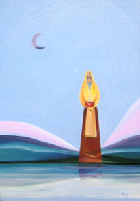 Mujer y Luna