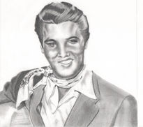 Elvis,  21x21 cm