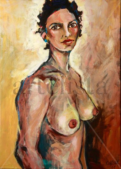 Retrato de Esther Acrylic Canvas Nude Paintings