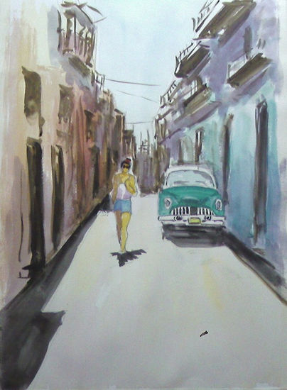 CALLE LA HABANA Watercolour Paper Landscaping