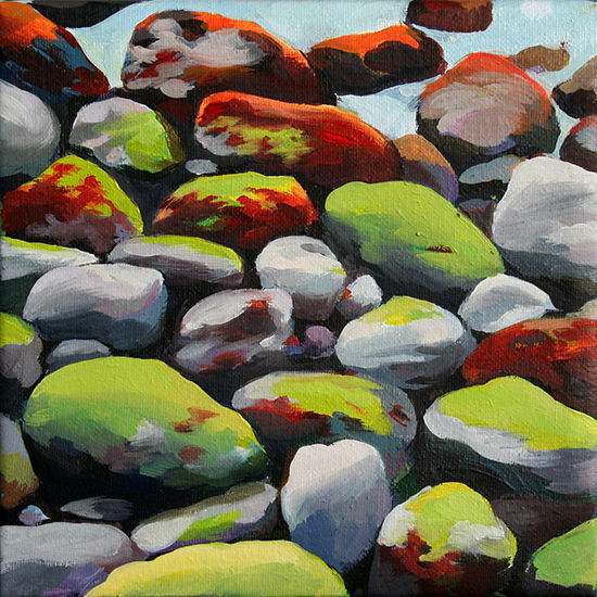 Piedras III Oil Canvas Marine Painting