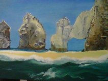 EL ARCO Oil Textile Marine Painting