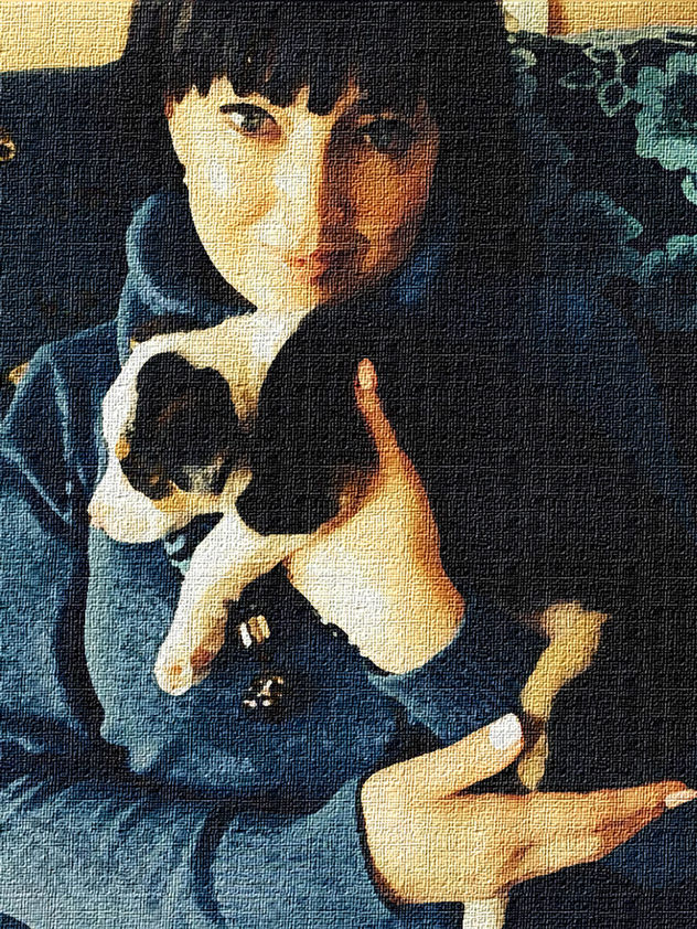 "  La Dama y el perrito "