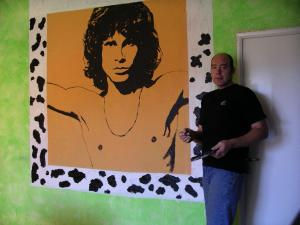 mural Jim Morrison Acrílico Otros Retrato