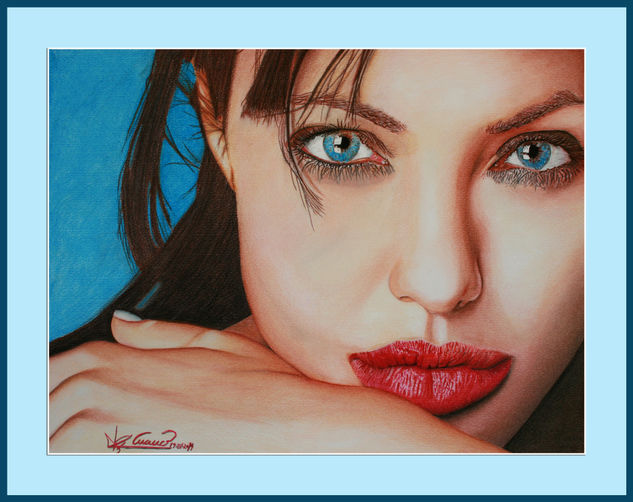 Angelina Jolie Mixed Media