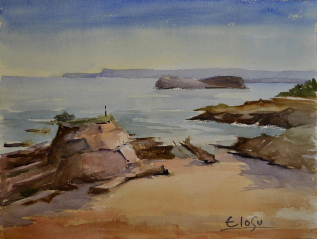 Playa del Camello Watercolour Paper Marine Painting