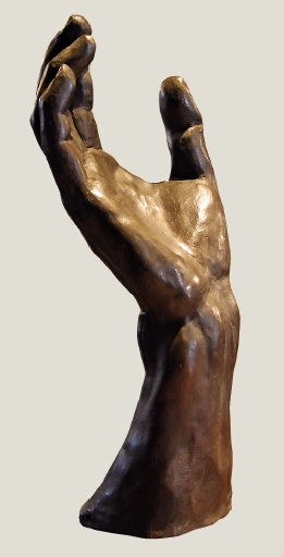 MANO ALZADA Bronze Figurative