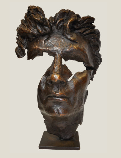 MÁSCARA ROTA APOLO Bronze Figurative