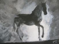 Caballo en sombras