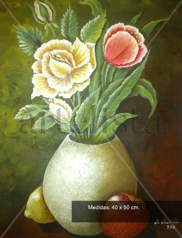 Flores en jarrón