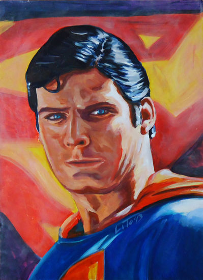 Superman Acrylic Panel Portrait