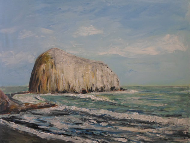 Piedra de la iglesia, año 2018,  ( Juan abuhadba Constitución, Chile Acrylic Canvas Marine Painting