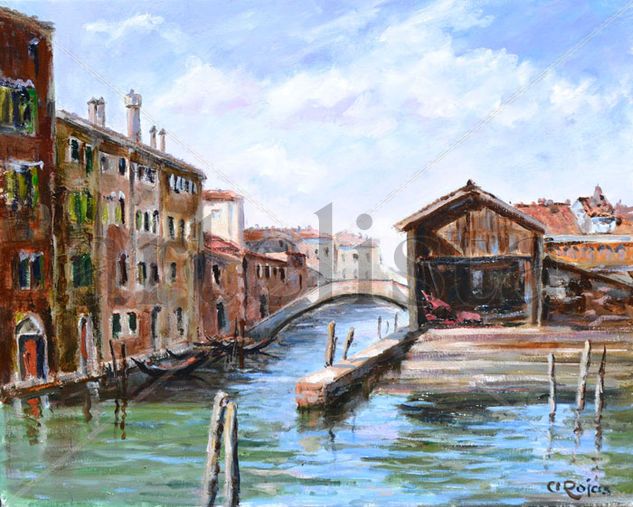 195. Venecia Óleo Lienzo Paisaje