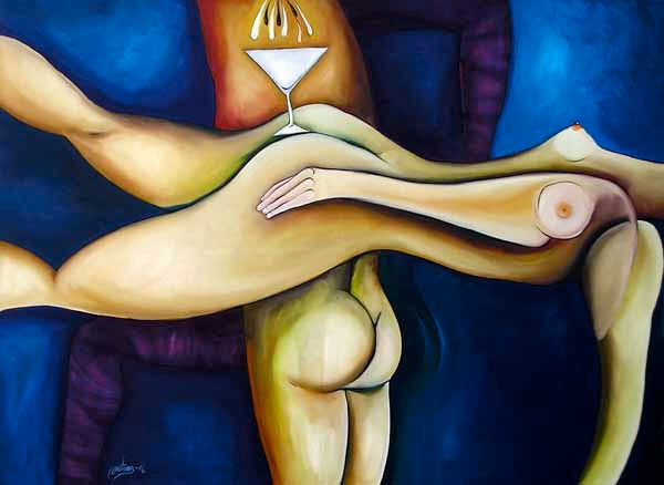 En el altar de la carne. Oil Canvas Figure Painting