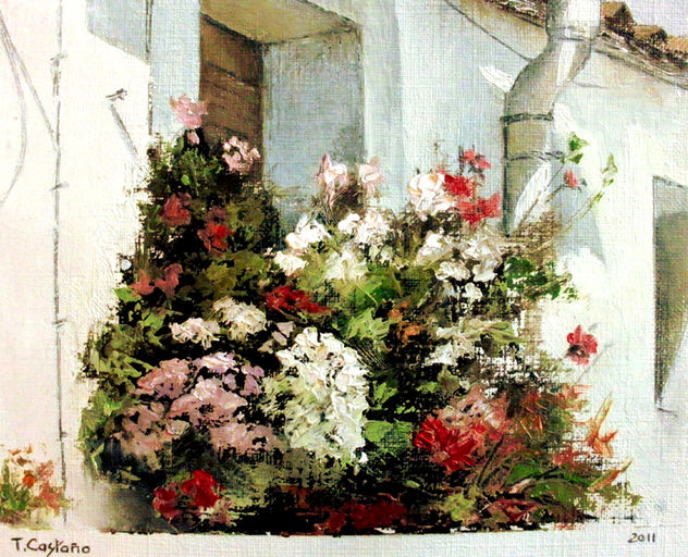 Ventana floreada
