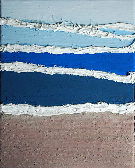 OLAS V Mixed media Canvas Marine Painting