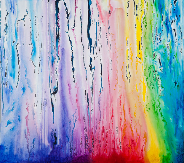 Final del arcoiris Acrylic Canvas Others