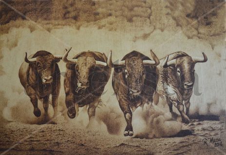 Toros de lidia en...