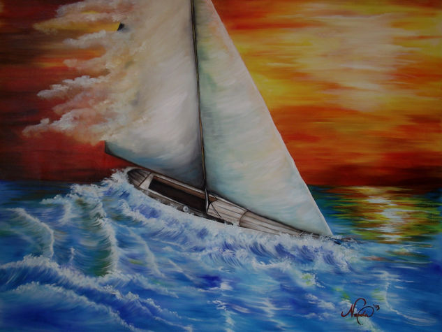 MAYO Oil Textile Marine Painting