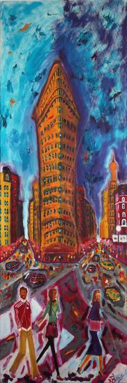 FLATIRON, NEW YORK Oil Canvas Landscaping