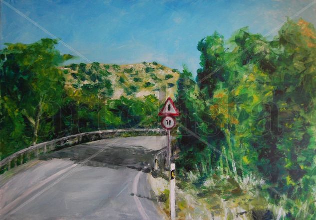 CARRETERA DE LA SIERRA Acrylic Canvas Landscaping