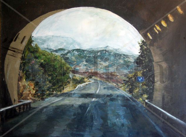 EL TÚNEL Acrylic Canvas Landscaping