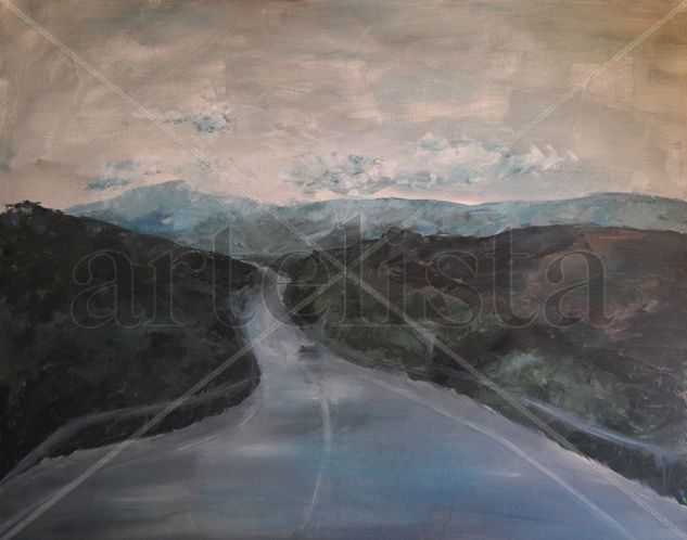 CARRETERA MOJADA Acrylic Canvas Landscaping