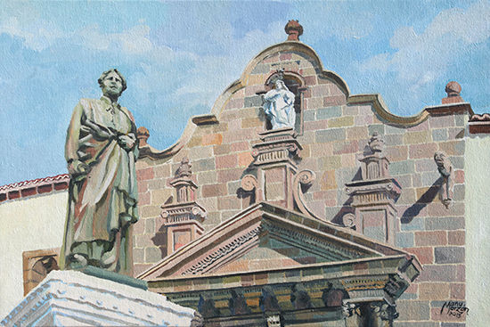 Fachada Iglesia de El Salvador Oil Canvas Others