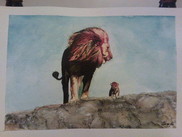 everything the light touches Watercolour Paper Animals