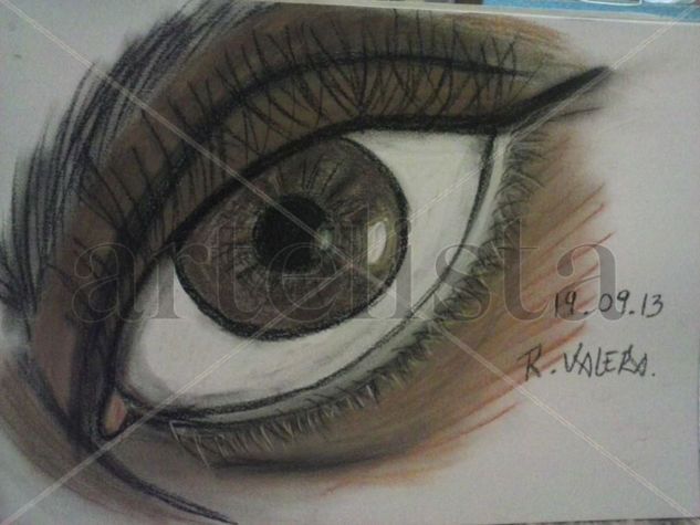 Ojo en Pastel Mixed Media