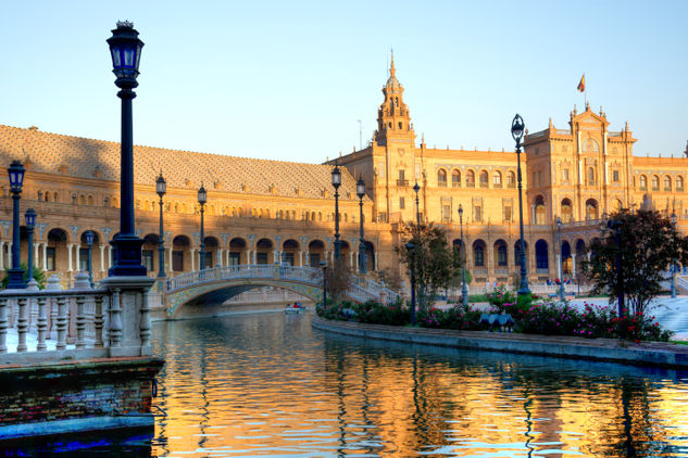 Plaza de España Sevilla Arquitectura e interiorismo Color (Digital)