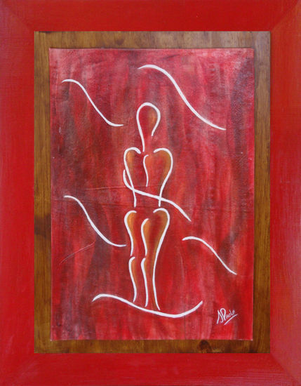 Uno Oil Textile Nude Paintings