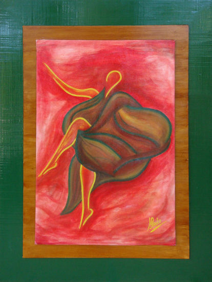 Danza con velos Oil Textile Figure Painting