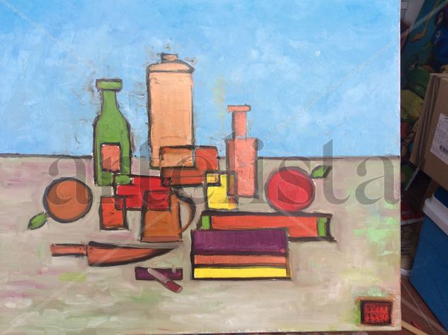 Bodegon serie cobre Oil Canvas Still Life Paintings