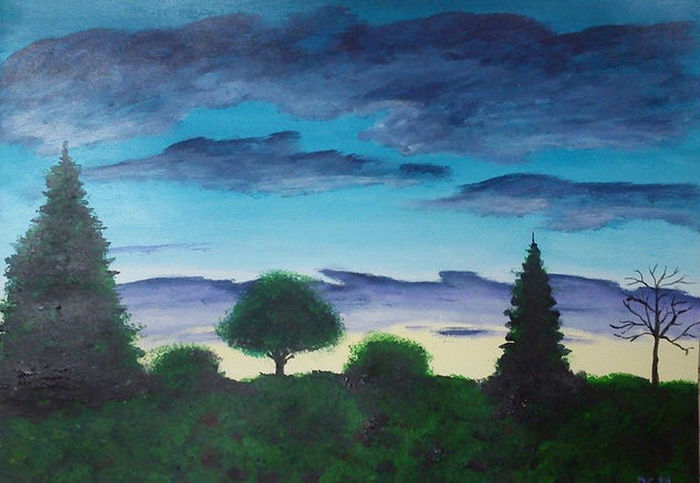 PAISAJE V Acrylic Paper Landscaping