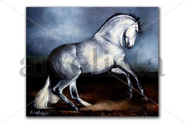 Caballo Español Oil Canvas Animals