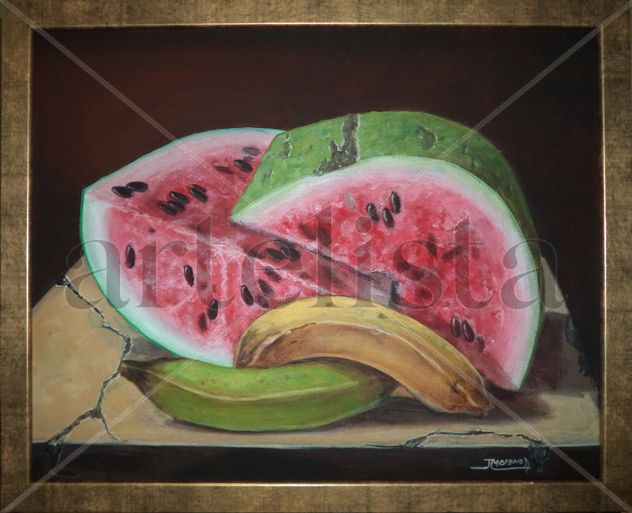 melon con bananas
