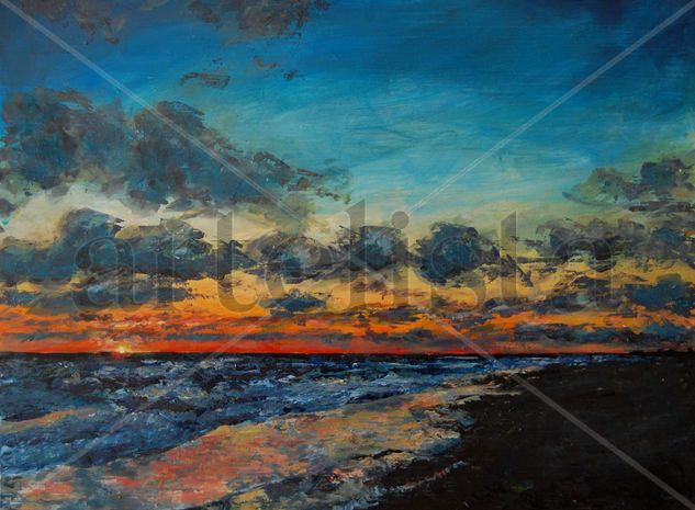 ATARDECER EN EL PALMAR Acrylic Panel Landscaping