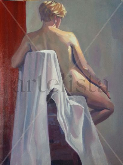 espalda Oil Canvas Nude Paintings