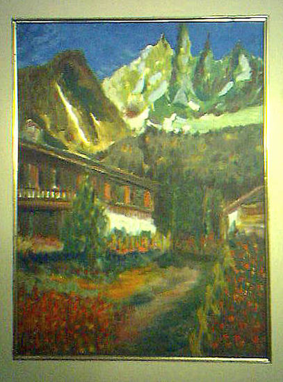 tarde fria Oil Canvas Landscaping