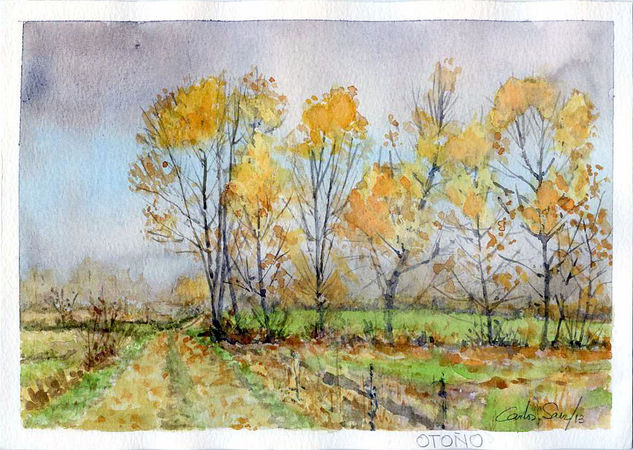 Esla - Rueda, Otoño Watercolour Paper Landscaping