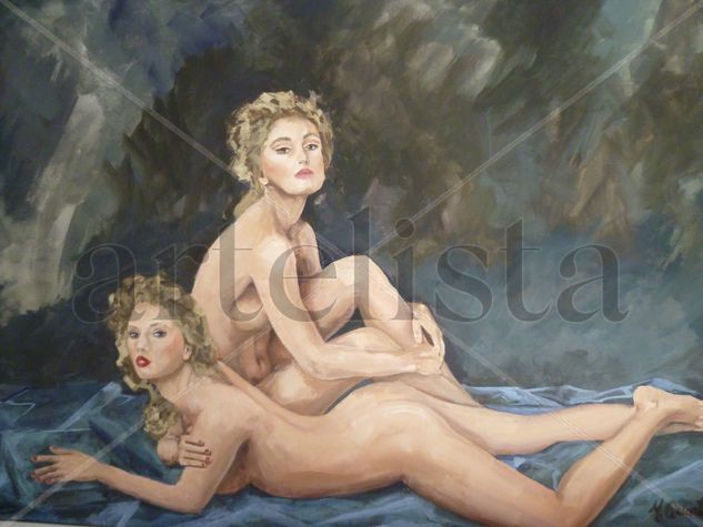 sesión de fotos Oil Canvas Nude Paintings