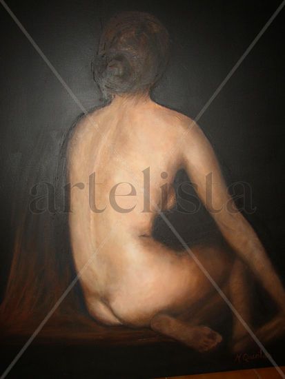 desnudo Óleo Lienzo Figura