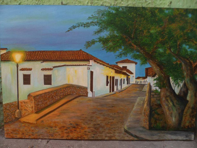 Puente San Jose Oil Canvas Landscaping